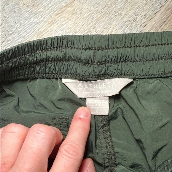 Athleta olive green Athletic Shorts - Picture 2 of 5